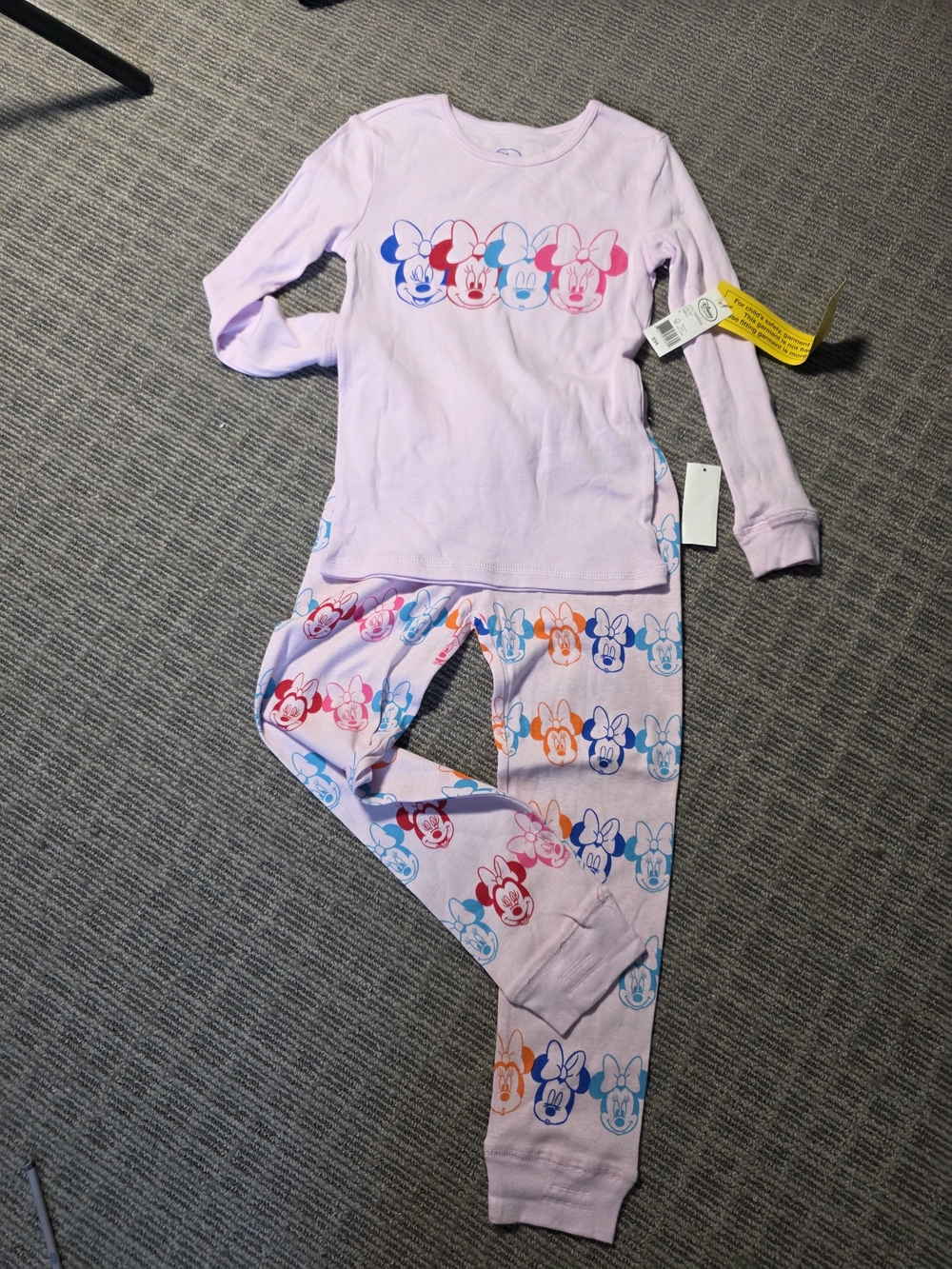 Disney Lavender Minnie Mouse Long Sleeve Pajama Set